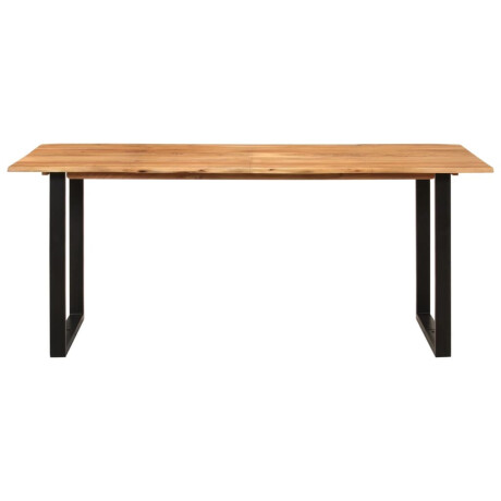 vidaXL Eettafel 180x90x76 cm massief acaciahout afbeelding2 - 1