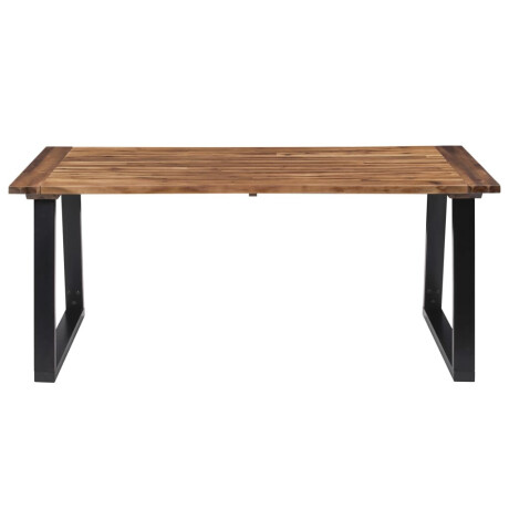 vidaXL Eettafel 180x90cm massief acaciahout afbeelding2 - 1