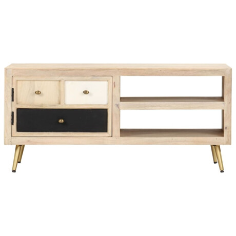 vidaXL Salontafel 90x45x40 cm massief mangohout afbeelding2 - 1
