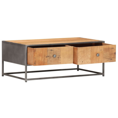 vidaXL Salontafel 90x50x35 cm massief gerecycled hout afbeelding2 - 1