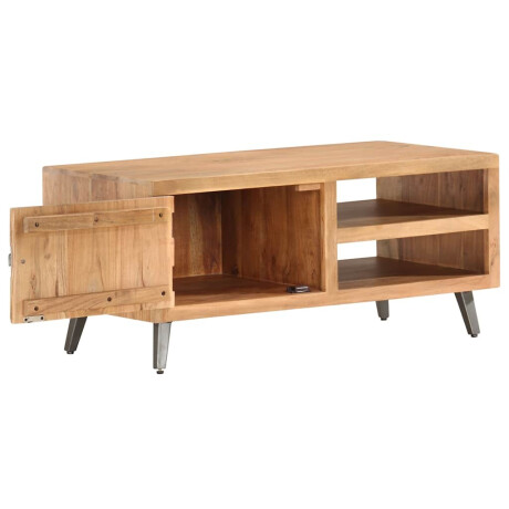 vidaXL Salontafel 90x45x40 cm massief acaciahout afbeelding2 - 1