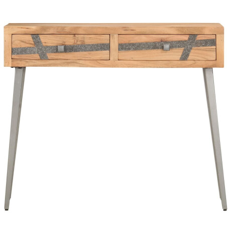 vidaXL Wandtafel 90x30x75 cm massief acaciahout afbeelding2 - 1