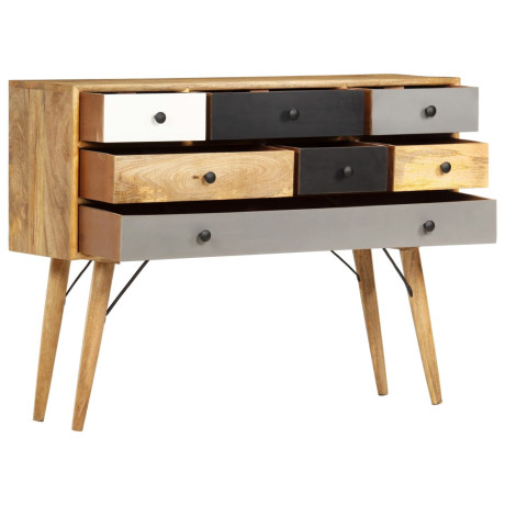 vidaXL Dressoir 110x30x82 cm massief mangohout afbeelding2 - 1