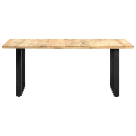 vidaXL Eettafel 180x90x76 cm massief mangohout afbeelding2 - 1