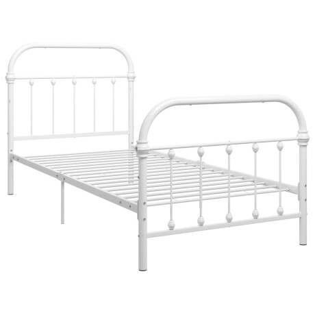 vidaXL Bedframe metaal wit 100x200 cm afbeelding2 - 1