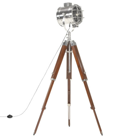 vidaXL Vloerlamp driepoot 165 cm massief mangohout afbeelding2 - 1