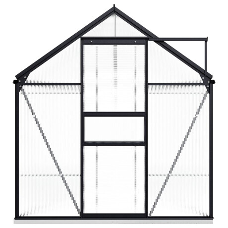 vidaXL Tuinkas met basisframe 8,17 m³ aluminium antracietkleurig afbeelding2 - 1