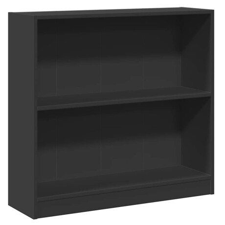 vidaXL Boekenkast 80x24x75 cm bewerkt hout zwart afbeelding2 - 1