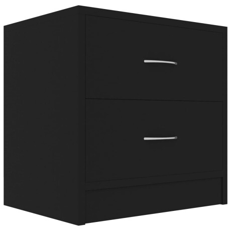 vidaXL Nachtkastje 40x30x40 cm bewerkt hout zwart afbeelding2 - 1