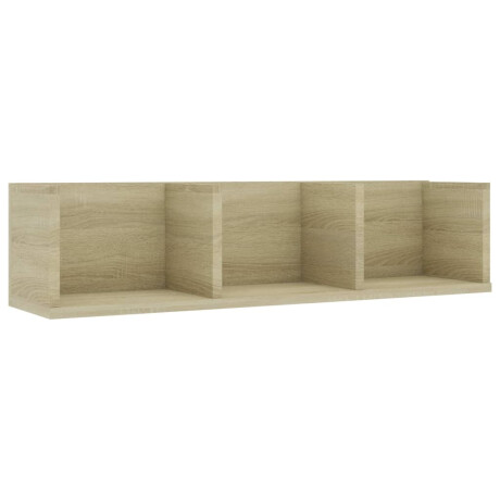 vidaXL Cd-wandschap 75x18x18 cm bewerkt hout sonoma eikenkleurig afbeelding2 - 1
