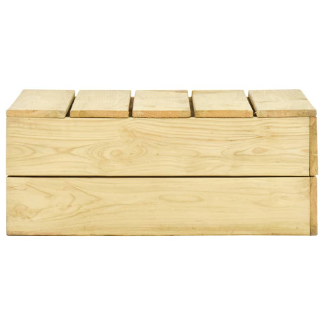 vidaXL Tuintafel 75x75x31 cm geïmpregneerd grenenhout afbeelding2 - 1