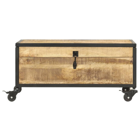 vidaXL Salontafel 70x50x33 cm massief mangohout afbeelding2 - 1