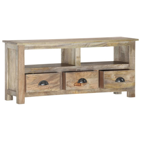 vidaXL Tv-meubel 110x30x50 cm massief mangohout afbeelding2 - 1