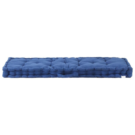 vidaXL Palletvloerkussen 120x40x7 cm katoen lichtblauw afbeelding2 - 1