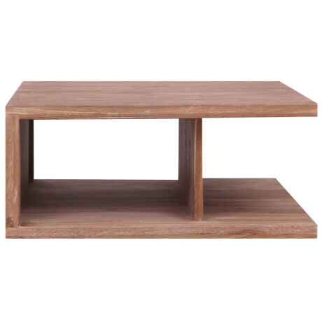 vidaXL Salontafel 70x70x30 cm massief teakhout afbeelding2 - 1