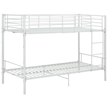 vidaXL Stapelbed metaal wit 90x200 cm afbeelding2 - 1