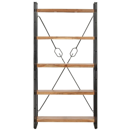 vidaXL Boekenkast met 5 schappen 90x30x180 cm massief acaciahout afbeelding2 - 1
