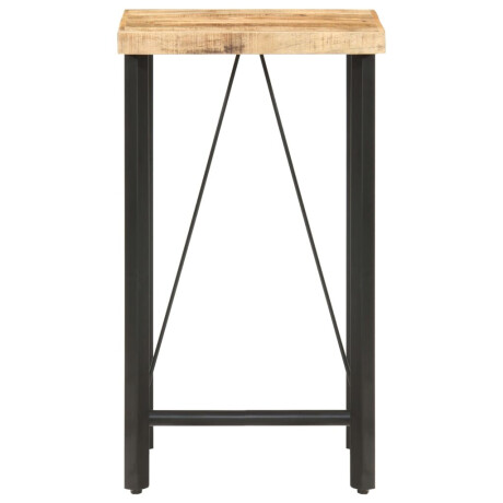 vidaXL Bartafel 60x60x107 cm ruw mangohout afbeelding2 - 1
