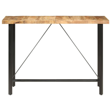 vidaXL Bartafel 150x70x107 cm ruw mangohout afbeelding2 - 1