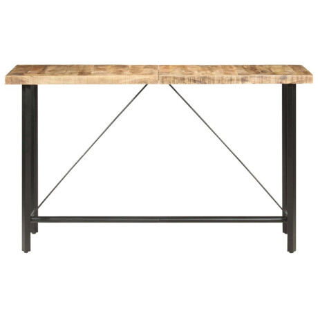 vidaXL Bartafel 180x70x107 cm ruw mangohout afbeelding2 - 1