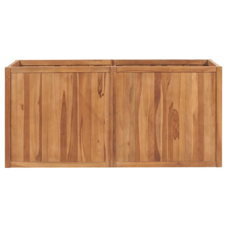 vidaXL Plantenbak verhoogd 150x50x70 cm massief teakhout afbeelding2 - 1