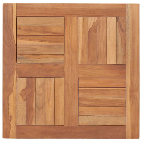 vidaXL Tafelblad 60x60x2,5 cm massief teakhout afbeelding2 - 1