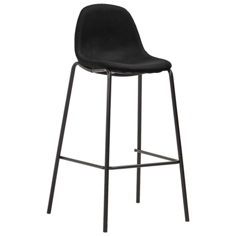 vidaXL Barstoelen 6 st stof zwart afbeelding2 - 1