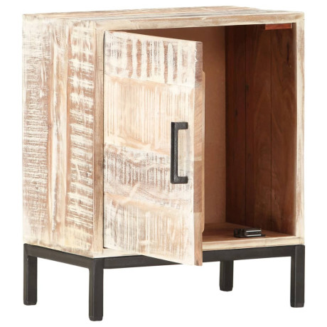 vidaXL Nachtkastje 40x30x50 cm massief acaciahout afbeelding2 - 1