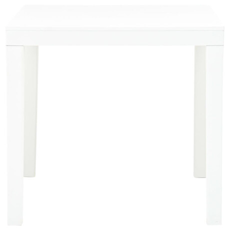 vidaXL Tuintafel 78x78x72 cm kunststof wit afbeelding2 - 1