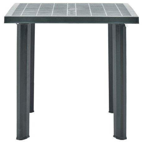 vidaXL Tuintafel 80x75x72 cm kunststof groen afbeelding2 - 1