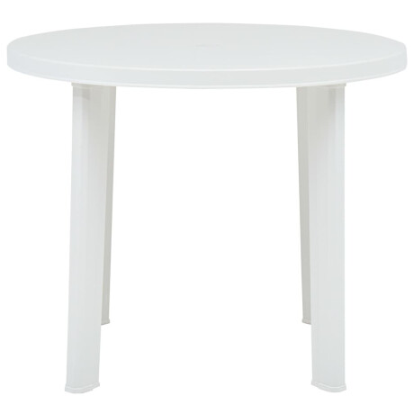 vidaXL Tuintafel 89 cm kunststof wit afbeelding2 - 1