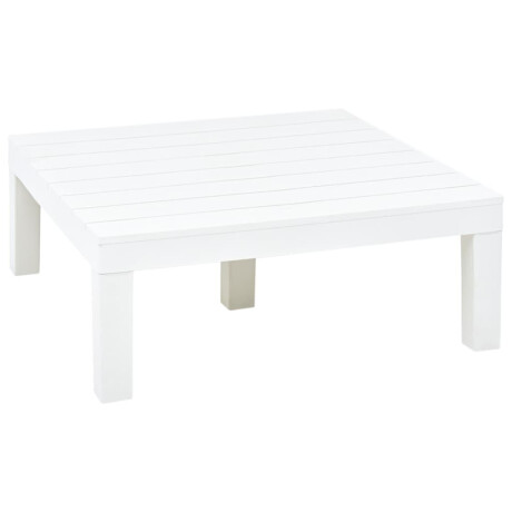 vidaXL Tuintafel 78x78x31 cm kunststof wit afbeelding2 - 1
