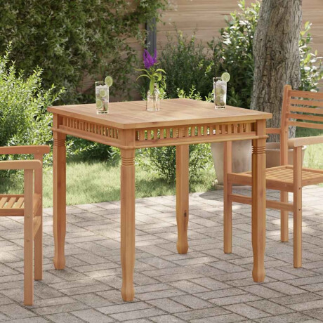 vidaXL Tuintafel 80x80x80 cm massief teakhout afbeelding2 - 1