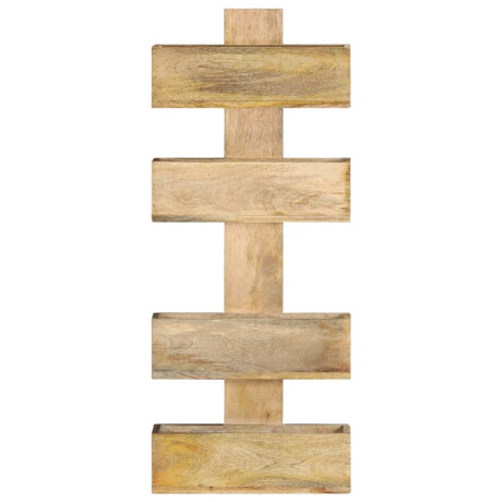 vidaXL Tijdschriftenwandrek 30x11x72 cm massief mangohout afbeelding2 - 1