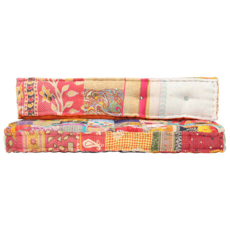 vidaXL Bankkussen pallet stof patchwork meerkleurig afbeelding2 - 1