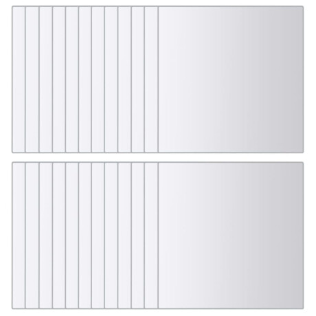 vidaXL 48 st Spiegeltegels vierkant glas afbeelding2 - 1