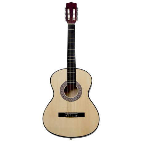 vidaXL Gitaar klassiek beginner 4/4 39" lindenhout afbeelding2 - 1