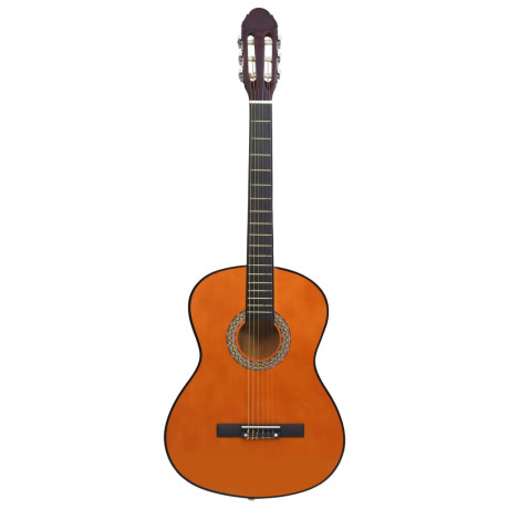 vidaXL Gitaar klassiek beginner 4/4 39" lindenhout afbeelding2 - 1