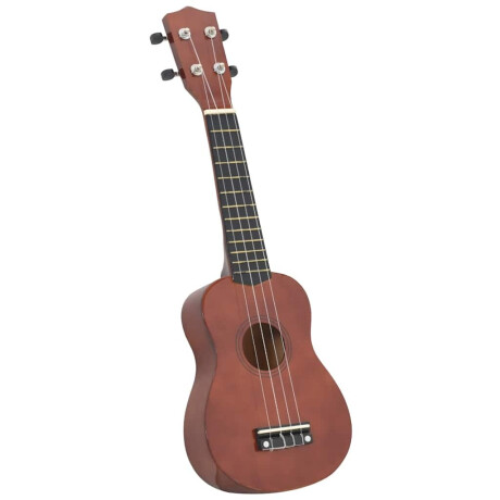vidaXL Ukuleleset met tas voor kinderen sopraan 23'' donkerhoutkleurig afbeelding2 - 1