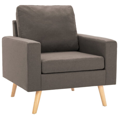 vidaXL Fauteuil stof taupe afbeelding2 - 1