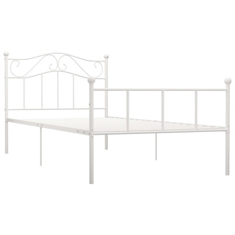 vidaXL Bedframe metaal wit 100x200 cm afbeelding2 - 1