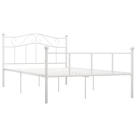 vidaXL Bedframe metaal wit 160x200 cm afbeelding2 - 1
