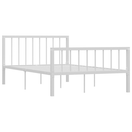 vidaXL Bedframe metaal wit 120x200 cm afbeelding2 - 1