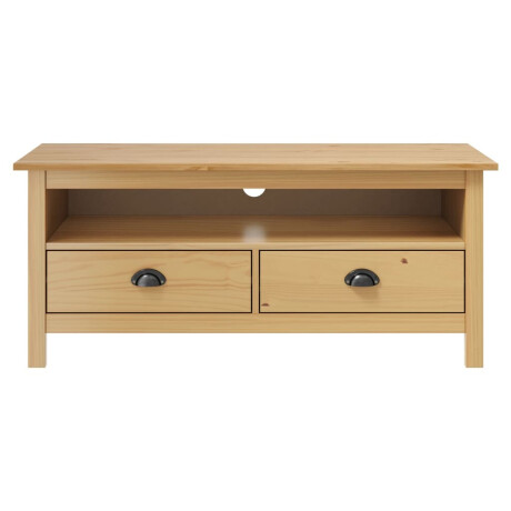 vidaXL Tv-meubel Hill 110x40x47 cm grenenhout honingbruin afbeelding2 - 1