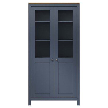 vidaXL Hoge kast Hill 85x37x170,5 cm massief grenenhout grijs afbeelding2 - 1