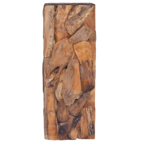 vidaXL Bijzettafel 30x30x80 cm massief teakhout afbeelding2 - 1