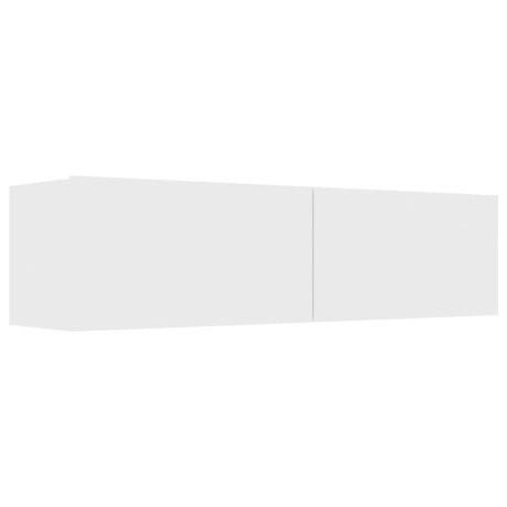 vidaXL Tv-meubel 120x30x30 cm bewerkt hout wit afbeelding2 - 1