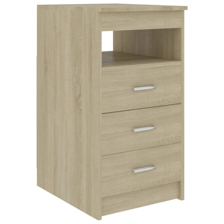 vidaXL Ladekast 40x50x76 cm bewerkt hout sonoma eikenkleurig afbeelding2 - 1