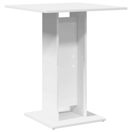 vidaXL Bistrotafel 60x60x75 cm bewerkt hout wit afbeelding2 - 1