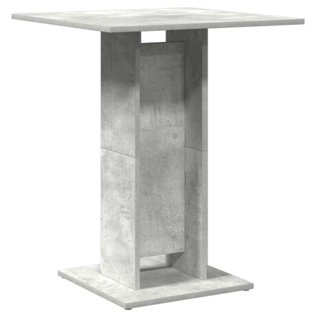 vidaXL Bistrotafel 60x60x75 cm bewerkt hout betongrijs afbeelding2 - 1